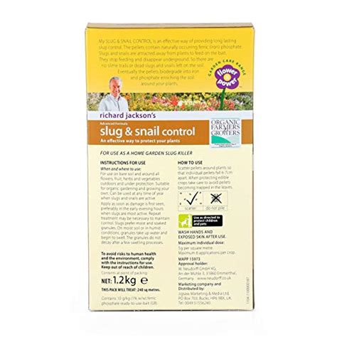 Flower Power Richard Jackson Organic Slug & Snail Control, Natural Eco ...