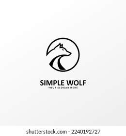 Simple Wolf Logo Illustration Vector Stock Vector (Royalty Free ...