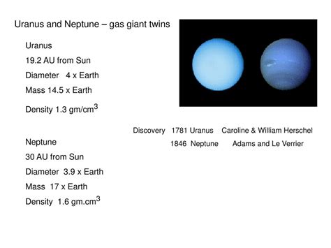 Uranus and Neptune – gas giant twins - ppt download