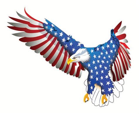 Flying American Flag Eagle Decal | Nostalgia Decals Patriotic Vinyl ...