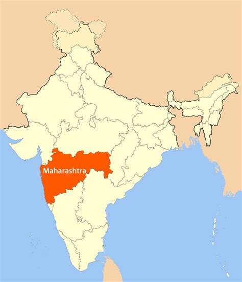 Map Of Maharashtra Mumbai | Tourist Map Of English