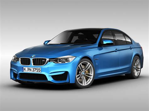 BMW M3 Sedan F30 2015 3D Model .max .obj .3ds .fbx - CGTrader.com