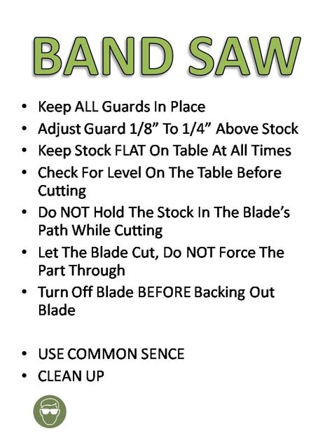 Basic Band Saw Safety Tips