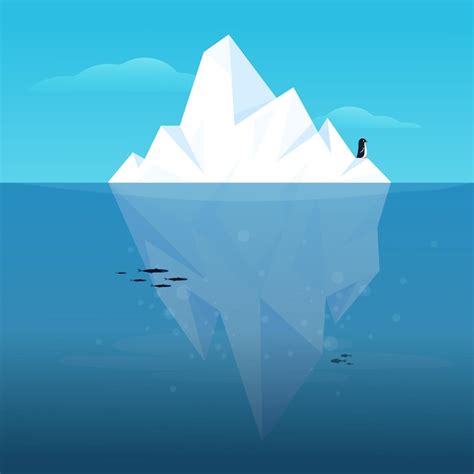 Free Vector | Iceberg illustration concept