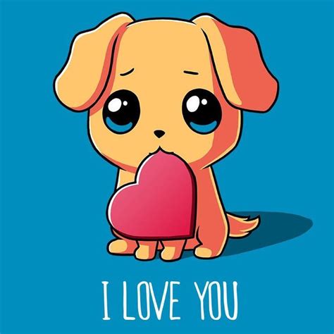 Cute Puppy Holding a Heart