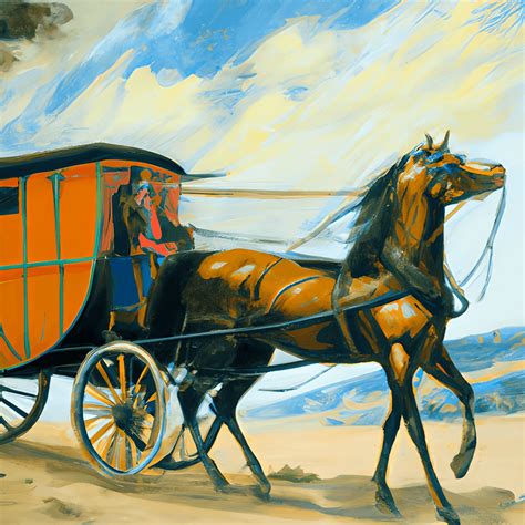 Vintage Stagecoach Painting · Creative Fabrica