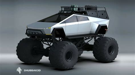 Someone Created A Tesla Cybertruck Monster Truck Render And We ...