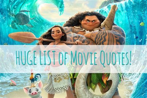 Moana Movie Quotes - Our HUGE list! | Moana movie, Movie quotes ...