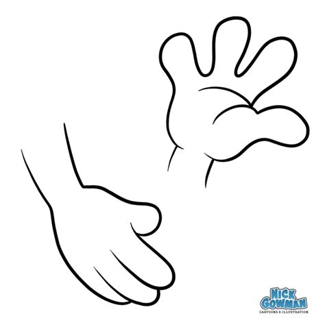 How to draw cartoon hands | A step by step guide to drawing hands