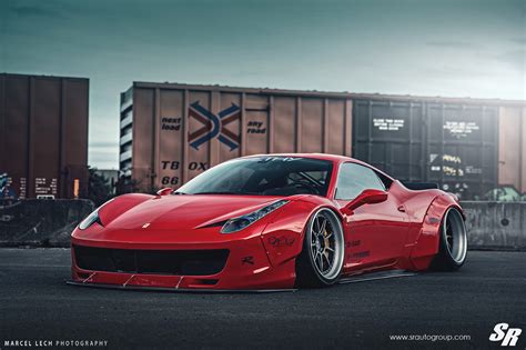 Liberty Walk Ferrari 458 Italia on PUR Wheels: Italian Cuisine Served ...