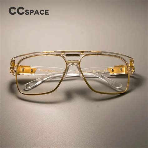 Aliexpress.com : Buy CCSPACE Gold Metal Transparent Glasses Frame ...