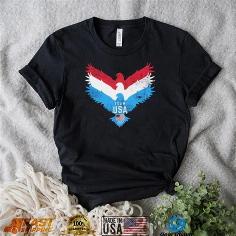 Team USA flag Eagle logo retro shirt - Gearbloom