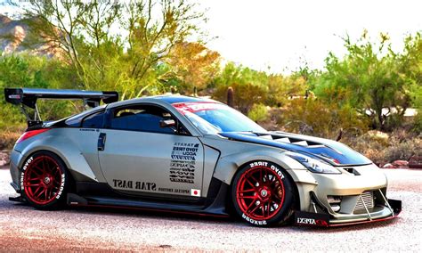 Widebody Nissan 350Z Stance Wheels - Car Such | Nissan 350z, Nissan ...