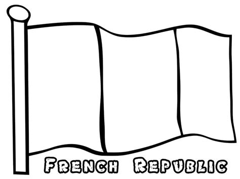 Printable Flag of France coloring page - Download, Print or Color ...