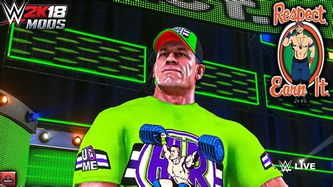 WWE 2K18 Mods - John Cena Updated Entrance - YouTube