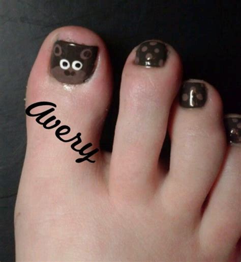 My monkey toe nails! :) | Paw print tattoo, Toe nails