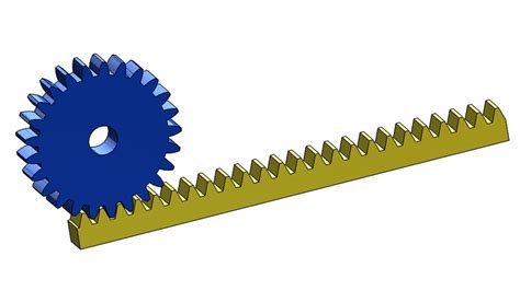 ⚡ SOLIDWORKS TUTORIAL #12 || Design a rack and pinion mechanism with ...