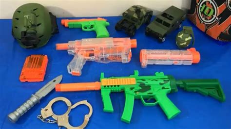 Box of Toys Toy Guns NERF Guns Military Toys Toy Weapons Army Toys Kids ...