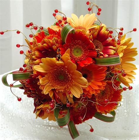 Fall Gerbera Daisy Bouquet EF-726 | Essex Florist & Greenhouses, Inc