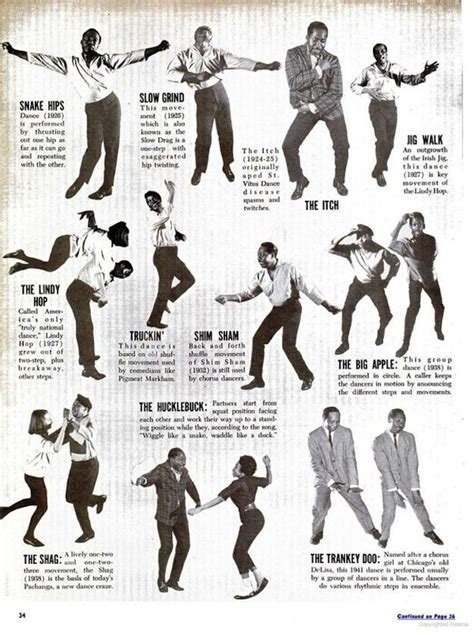 15 Infographics That Will Make You A Great Dancer | Vintage dance ...