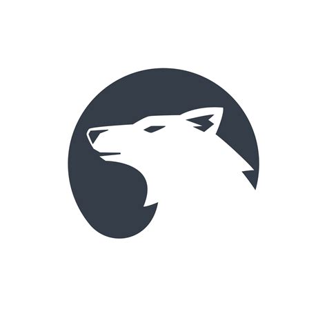 Simple Wolf Logo 10287058 Vector Art at Vecteezy