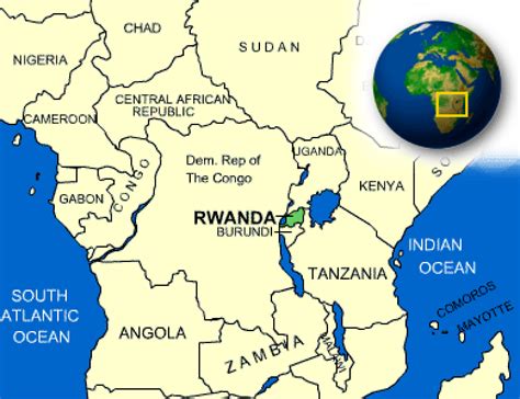 Map of Rwanda. | - CountryReports