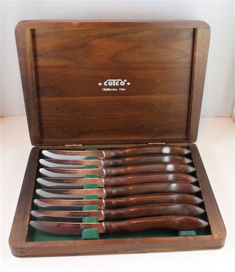 Vintage Set Of 8 Cutco 1058 Steak Knives- original box & vintage Cutco ...