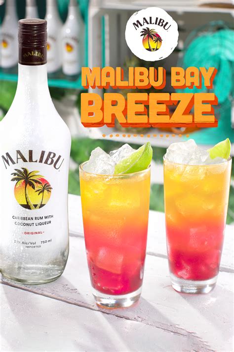 Bay Breeze Recipe - Malibu Rum Drinks | Recipe | Drinks alcohol recipes ...