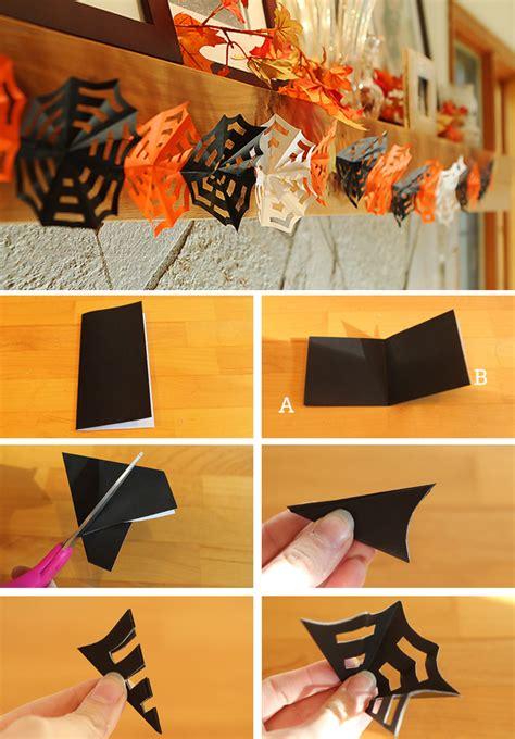 DIY Halloween Decor: Spiderweb Garland - Modern Parents Messy Kids