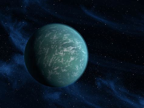 Kepler 22b as illustrated by artist. NASA image posted on AmericaSpace ...