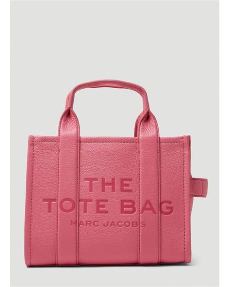 Marc Jacobs Leather The Mini Tote Bag in Pink | Lyst