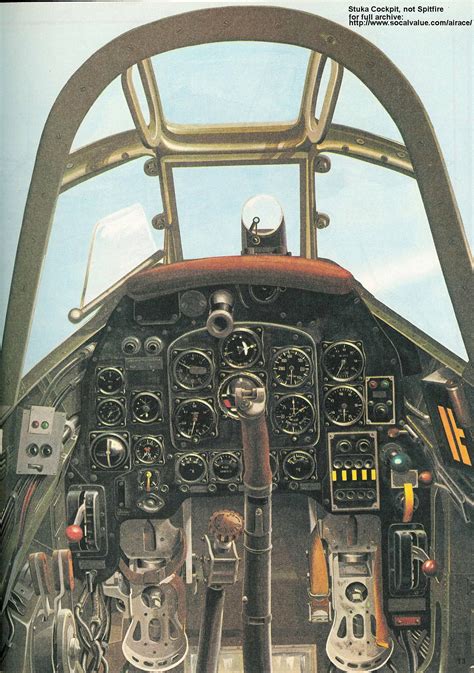 Junkers Ju-87 Stuka cockpit Aircraft Art, Wwii Aircraft, Fighter ...