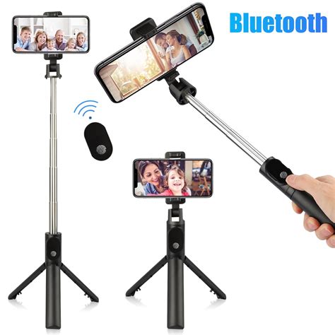 Selfie Stick Tripod, TSV Extendable Phone Tripod Selfie Stick with ...