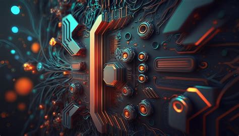 Premium Photo | Modern technology background Generative Ai