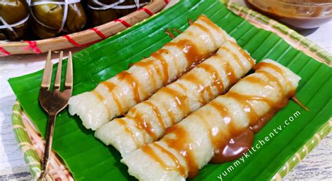 Suman Malagkit with Latik Sauce - Yummy Kitchen