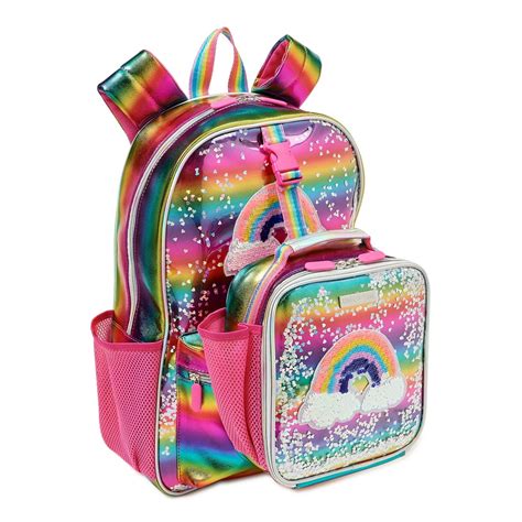 Limited Too - Limited Too Kids Girls' Backpack with Lunch Bag: Rainbow ...