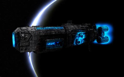 Galactic Battleship HD Sci-Fi Wallpaper