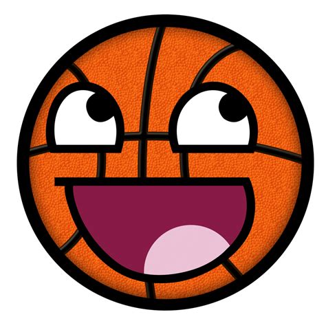 Basketball Awesome Smiley by E-rap on DeviantArt