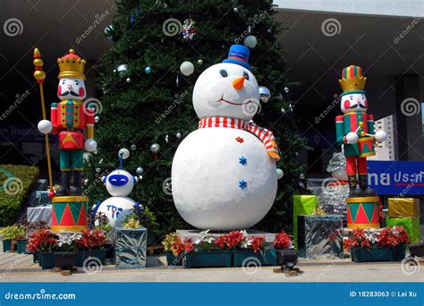 Bangkok, Thailand: Christmas Decorations Editorial Stock Photo - Image ...