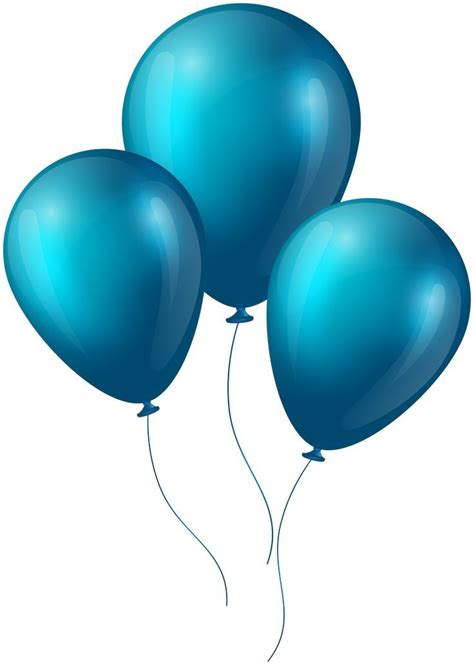 Blue Balloons PNG | Blue balloons, Teal balloons, Balloons