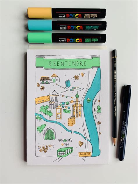 Map of Szentendre, Hungary | Skillshare Student Project