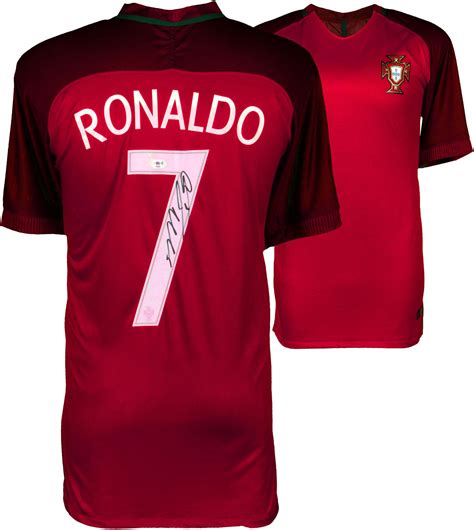 Cristiano Ronaldo Portugal Autographed 2015-16 Home Jersey