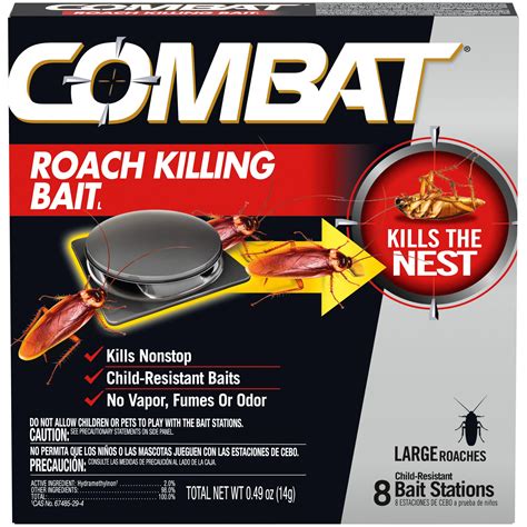 Buy CombatRoach Killing Bait, Roach Bait Station For Large Roaches ...