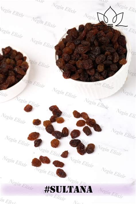 Sultana Raisins Specifications and Nutrition Facts - Negin Elixir Foods Co