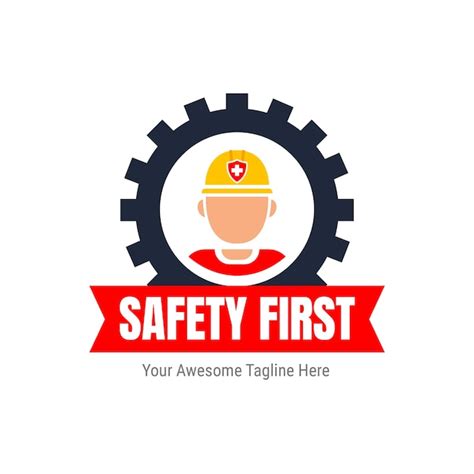 Premium Vector | Flat design safety logo