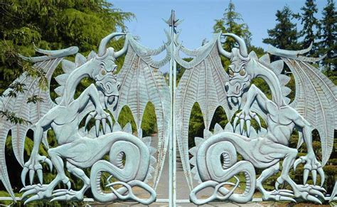 Dragon Themed Item-gate | Dragon decor, Dragon art, Dragon sculpture