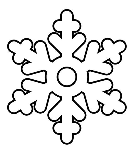 Simple Snowflake Coloring Pages Printable