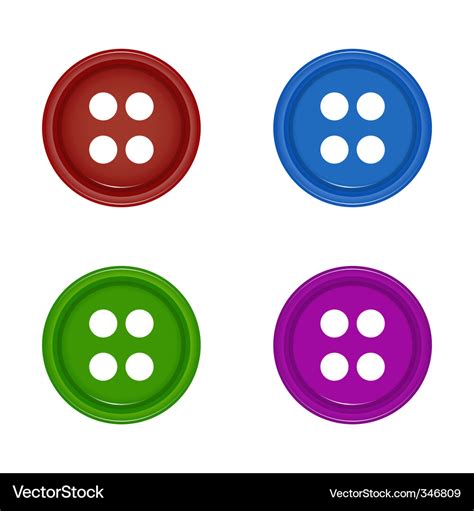 Shirt buttons Royalty Free Vector Image - VectorStock