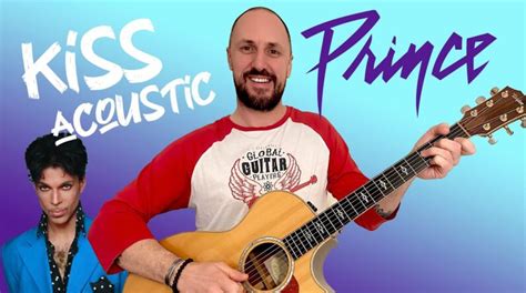 Prince Kiss Acoustic Cover and Tutorial - Electric Guitar Lessons