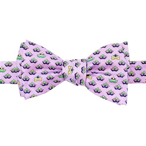 Mardi Gras Masks Self Bow Tie - John's Tuxedos